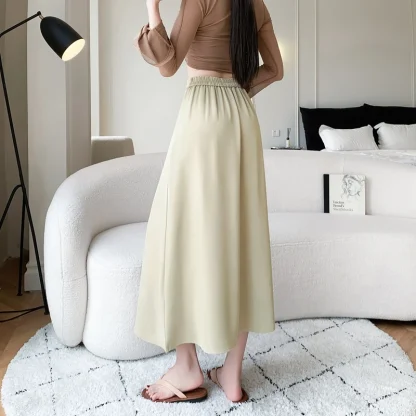 Elegant A-line Black Skirt - Image 6