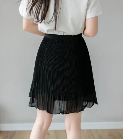 Flowy Mesh Black Skirt - Image 5