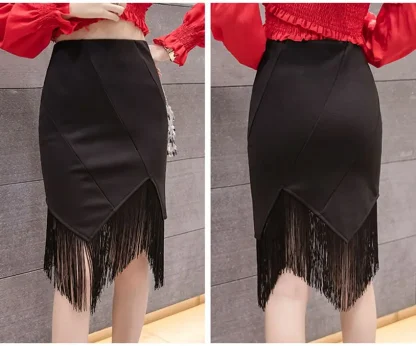 Midi Tassel Black Skirts - Image 5