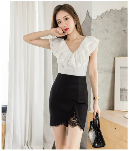 Pencil Lace Black Skirt - Image 6