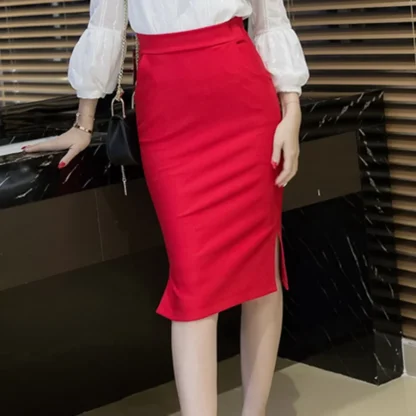 Bodycon Pencil Black Skirts - Image 2