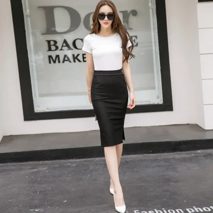 Bodycon Pencil Black Skirts - Image 5