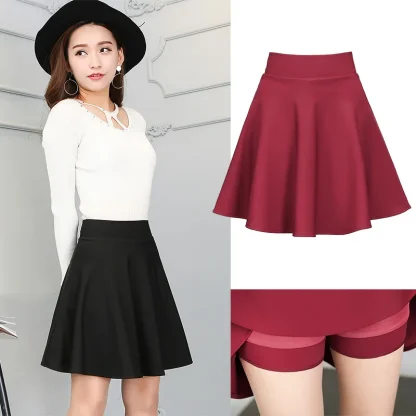 Soft Casual Black Mini Skirts - Image 6