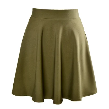 Soft Casual Black Mini Skirts - Image 3