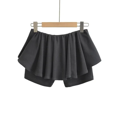 Soft Mini Flowy Black Skirts - Image 5
