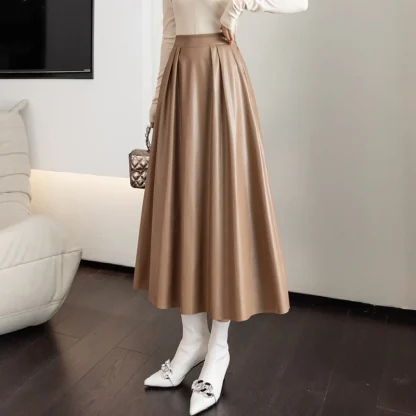 High-waist Midi Black Skirts - Image 3