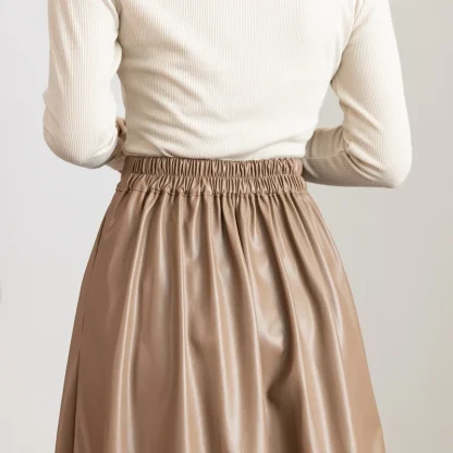 High-waist Midi Black Skirts - Image 4
