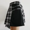 Asymmetric Plaid Back Skirts - Image 5