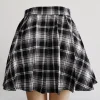 Asymmetric Plaid Back Skirts - Image 6