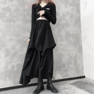Black Long Skirt