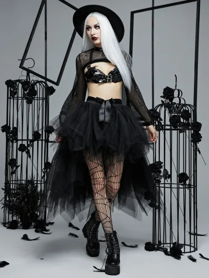 Tutu High Low Black Skirt - Image 5