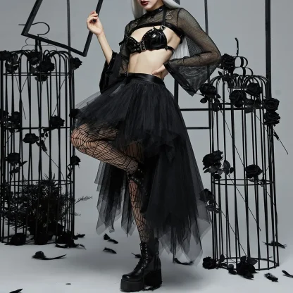Tutu High Low Black Skirt