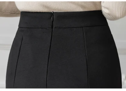 Plus Size High Low Black Skirts - Image 7