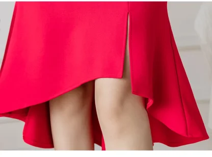 Plus Size High Low Black Skirts - Image 3
