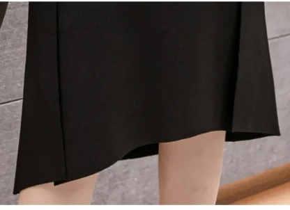 High-waist Midi Black Skirt - Image 7