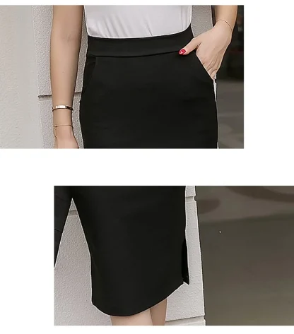 Bodycon Pencil Black Skirts - Image 6