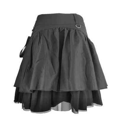 Mesh Patchwork Black Skirts - Image 5
