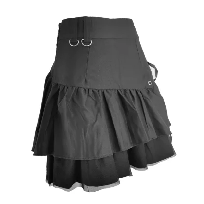 Mesh Patchwork Black Skirts - Image 6