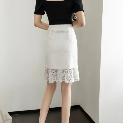 Elegant Lace Black Skirts - Image 4