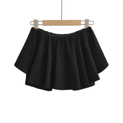 Soft Mini Flowy Black Skirts