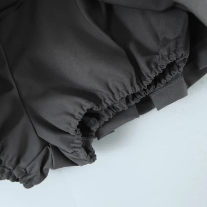 V Waist Pleated Mini Black Skirts - Image 6