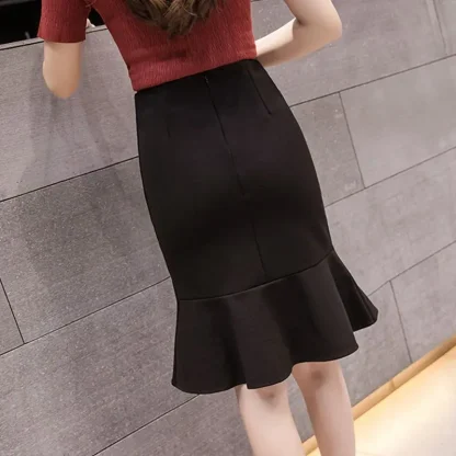 Plus Size Mermaid Black Skirts - Image 3
