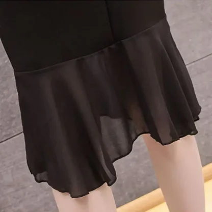 Plus Size Midi Black Skirt - Image 3