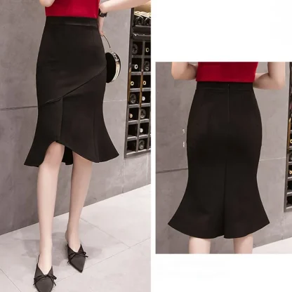 High-low Mermaid Black Skirt - Image 7