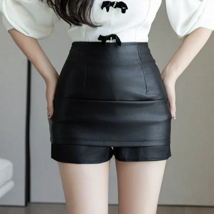 Chic Mini Black Skirt - Image 3