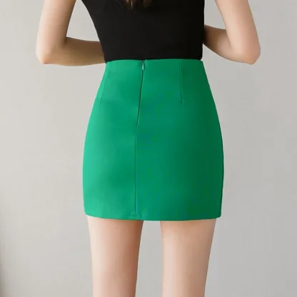 Sexy Irregular Hem Black Skirt - Image 7