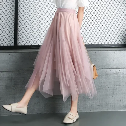 Asymmetrical Tutu Black Skirts - Image 3