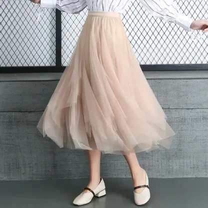 Asymmetrical Tutu Black Skirts - Image 4