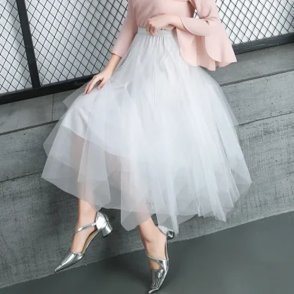 Asymmetrical Tutu Black Skirts - Image 5