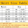 High-waist Stripe Pleated Black Skirts - Image 7