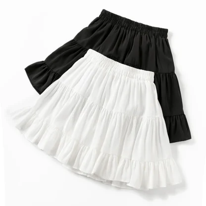 Tiered Mini Black Skirts - Image 6