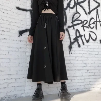 Freely Adjustable Hook Black Skirt - Image 4