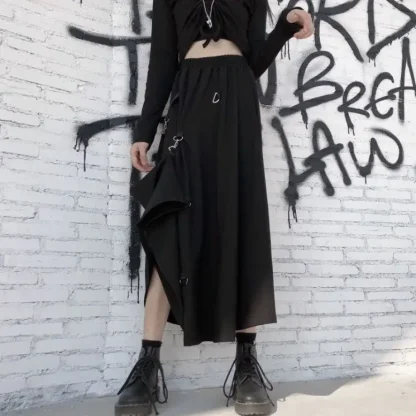 Freely Adjustable Hook Black Skirt - Image 5