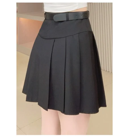 Pleated Mini Black Skirts - Image 3