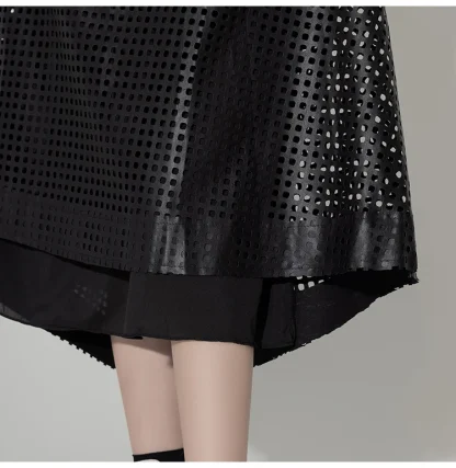 Stylish Hollow Out Black Skirts - Image 7