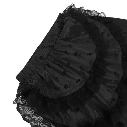 High Low Lace Black Skirt - Image 6