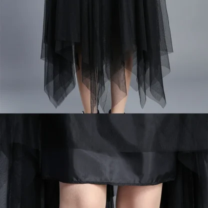 Elastic Waistband Tutu Black Skirt - Image 6