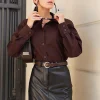 Elegant Front Split Black Skirt - Image 3