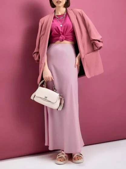 Soft Elegant Long Black Skirts - Image 5