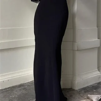 Seamless Elegant Black Skirt