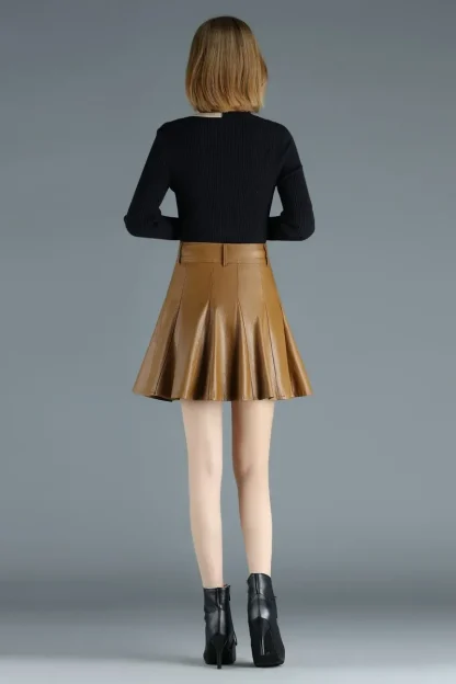 Plus Size High-waist Black Mini Skirts - Image 6